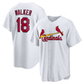 St. Louis Cardinals #18 Jordan Walker White Jereymy Home Official Replica Player Jersey