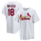 St. Louis Cardinals #18 Jordan Walker White Jereymy Home Official Replica Player Jersey
