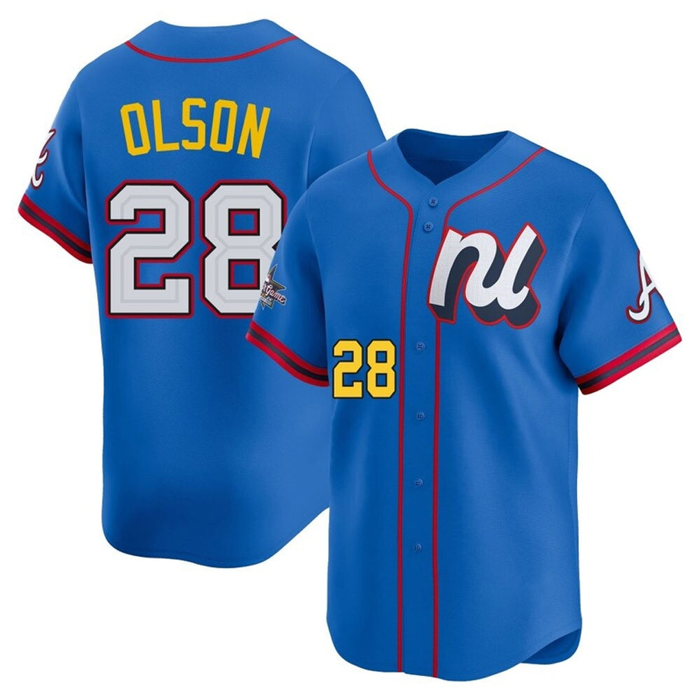 Atlanta Braves #28 Matt Olson Player Royal Jereymy National League All-Star Edition Game Stitched Jerseys
