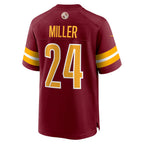 W.Commanders #24 Von Miller Burgundy Jereymy Team Game Jersey