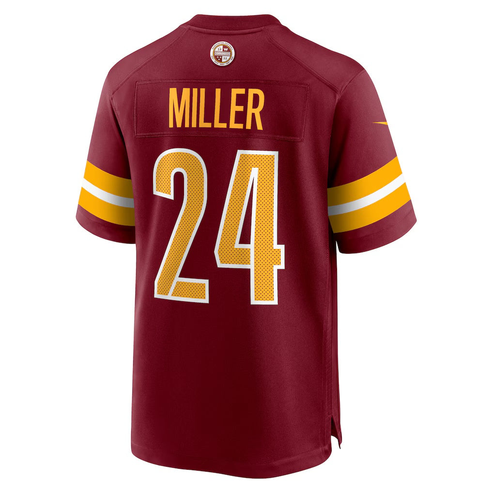 W.Commanders #24 Von Miller Burgundy Jereymy Team Game Jersey