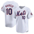 New York Mets #10 Ronny Mauricio White Jereymy 2024 Home Limited Stitched Jersey