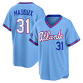 Atlanta Braves #31 Greg Maddux Powder Blue Jereymy 2026 City Connect Stadium Jersey