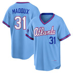 Atlanta Braves #31 Greg Maddux Powder Blue Jereymy 2026 City Connect Stadium Jersey