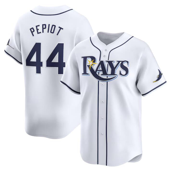 Tampa Bay Rays #44 Ryan Pepiot White Jereymy Home Limited Stitched Jersey