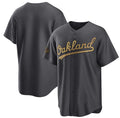 Oakland Athletics Blank Charcoal Jereymy 2022 All-Star Cool Base Stitched Jersey