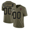 Custom A.Cardinals Active Player Olive Jereymy 2025 F.U.S.E. Salute to Service Limited Stitched Jersey