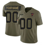 Custom A.Cardinals Active Player Olive Jereymy 2025 F.U.S.E. Salute to Service Limited Stitched Jersey