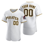 Custom Pittsburgh Pirates White Jereymy 2020 Stitched Flex Base Jersey