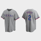 Texas Rangers #2 Marcus Semien Gray Jereymy Cool Base Stitched Jersey