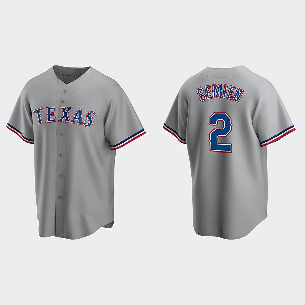 Texas Rangers #2 Marcus Semien Gray Jereymy Cool Base Stitched Jersey