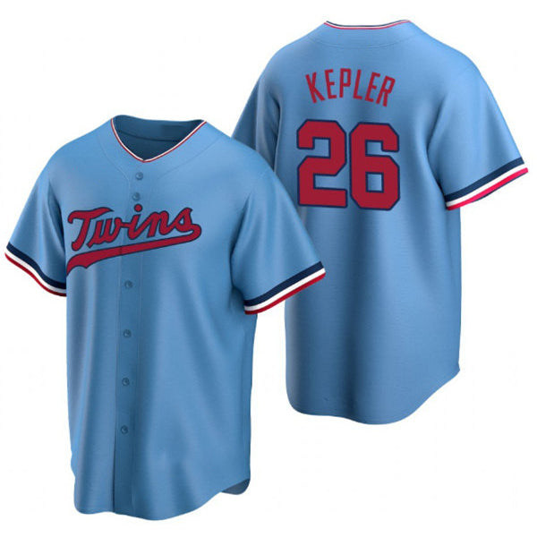 Minnesota Twins #26 Max Kepler Blue Jereymy Cool Base Stitched Jersey